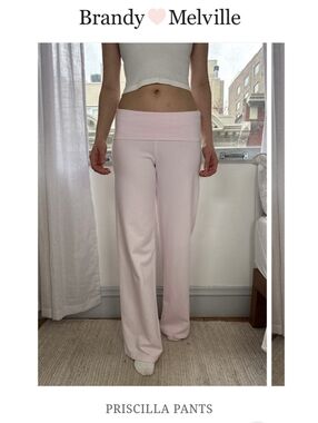 Brandy Melville Pale Pink Crewneck Top with Branded Tag